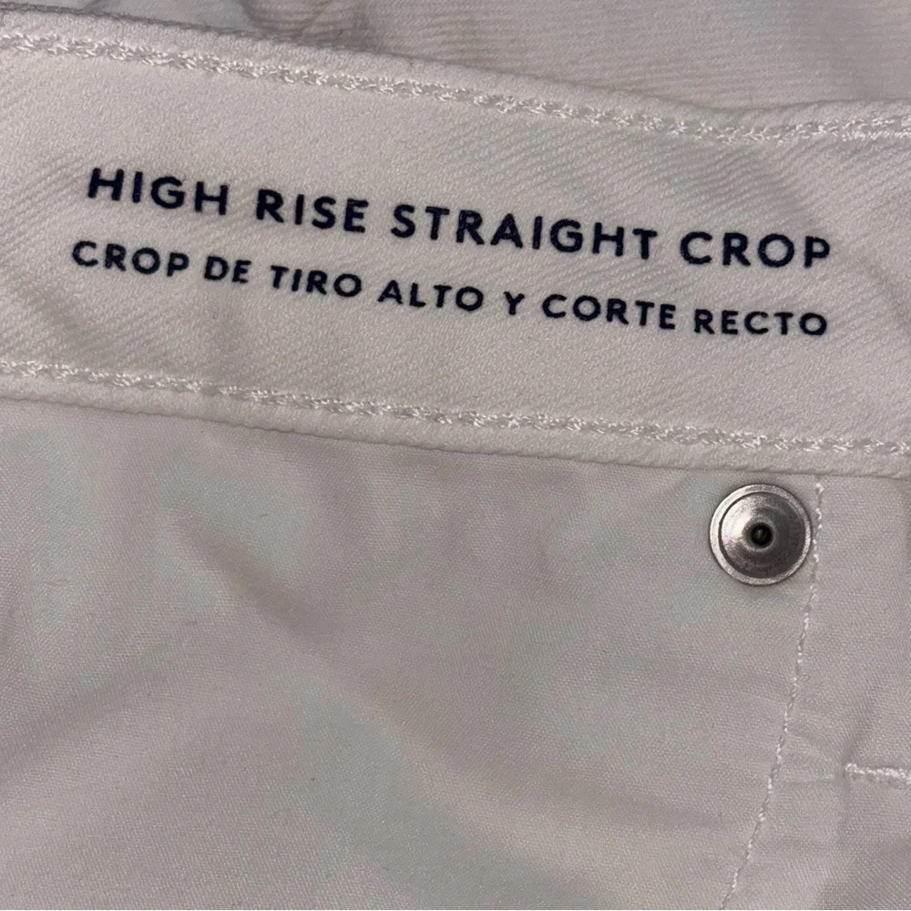 Universal Thread High Rise Straight Crop White Jeans Size 10 / 30 R